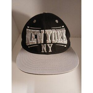 KBETHOS New York Black/Gray Adjustable SnapBack Hat H3
